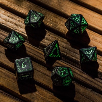 Set de dés - Elfique - Glow in the dark – Image 4
