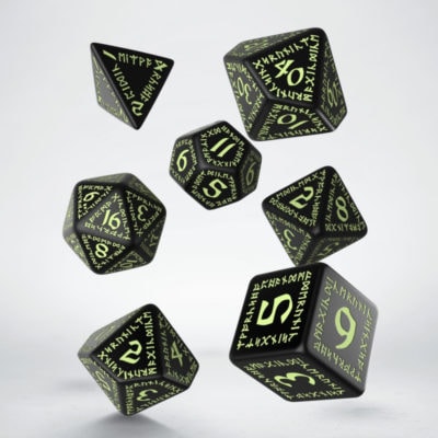 Set de dés - Runique - Glow in the dark – Image 1