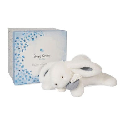 Peluche Happy Lapin - Bleu (25 cm) – Image 1